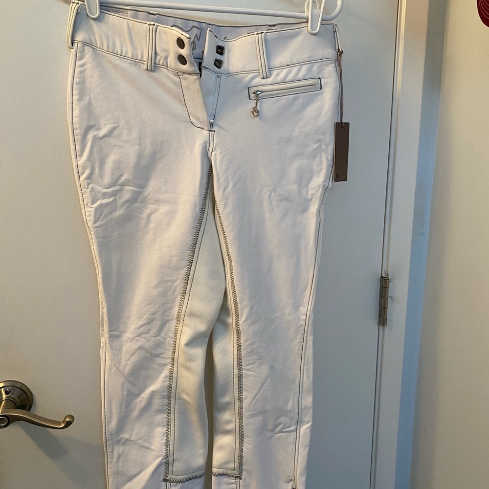 NWT Goode Rider Full Seat White 30R